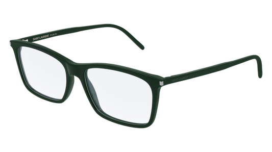 Saint Laurent Optical Frame Unisex Green Green Transparent