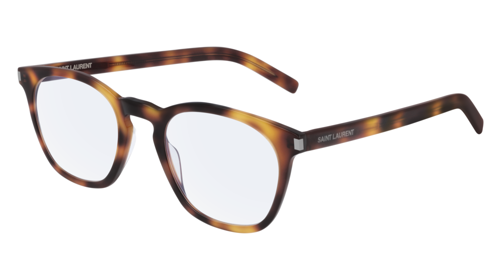 Saint Laurent Optical Frame Unisex Havana Havana Transparent