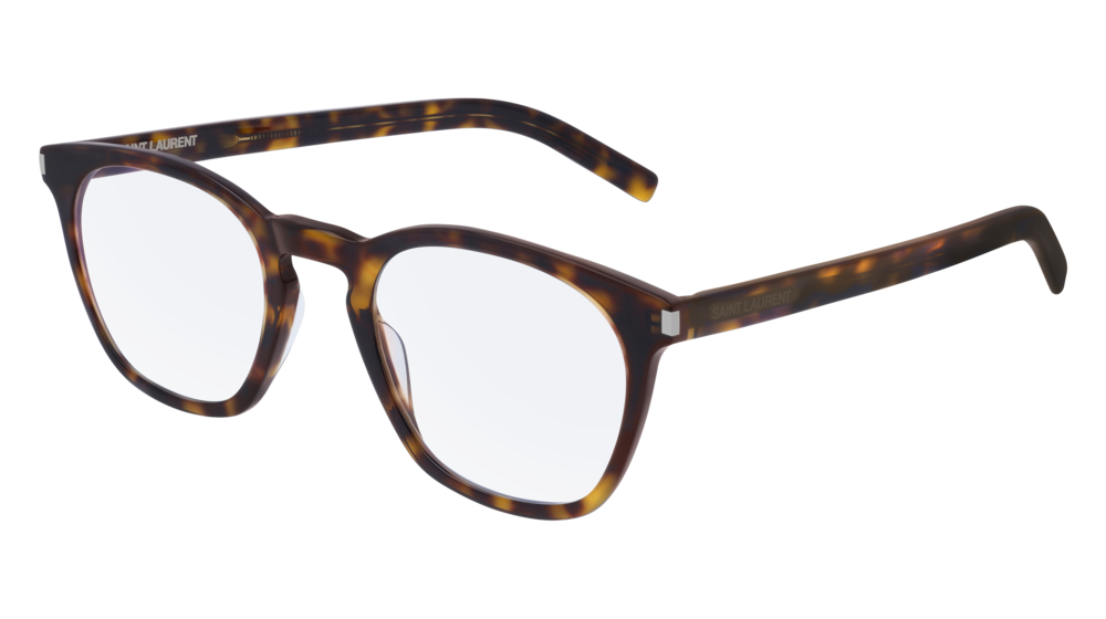 Saint Laurent Optical Frame Unisex Havana Havana Transparent