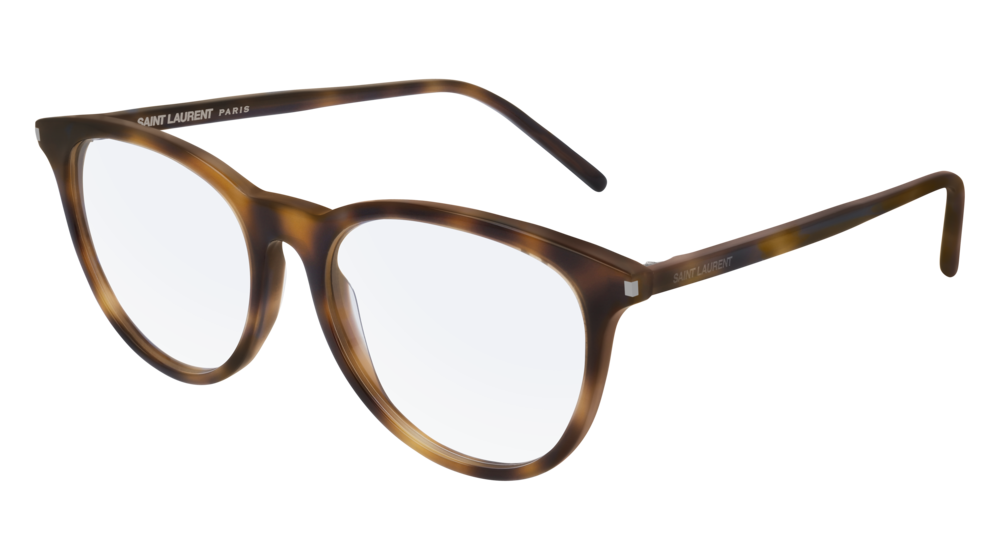 Saint Laurent Optical Frame Unisex Havana Havana Transparent