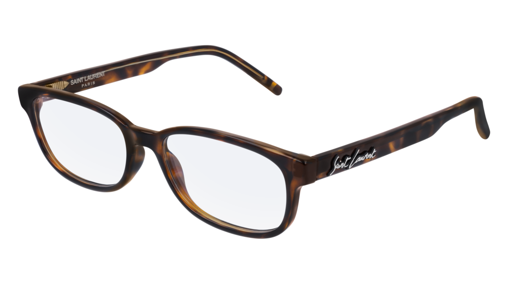 Saint Laurent Optical Frame Unisex Havana Havana Transparent