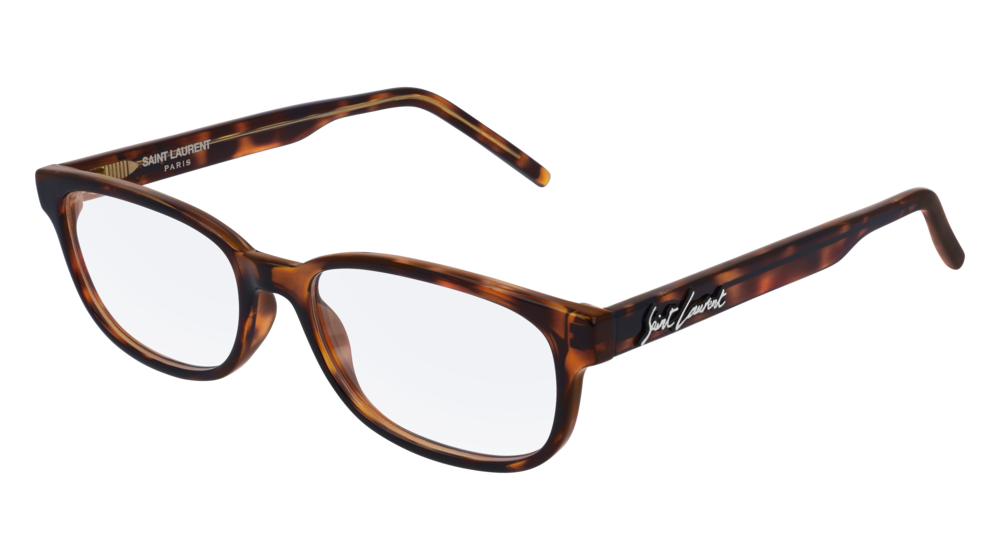 Saint Laurent Optical Frame Unisex Havana Havana Transparent