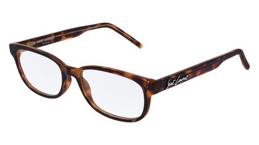 Saint Laurent Optical Frame Unisex Havana Havana Transparent