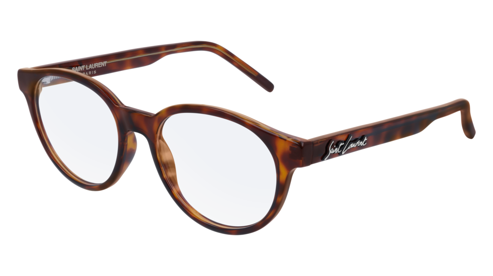 Saint Laurent Optical Frame Unisex Havana Havana Transparent