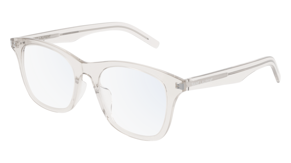 Saint Laurent Optical Frame Unisex Beige Beige Transparent