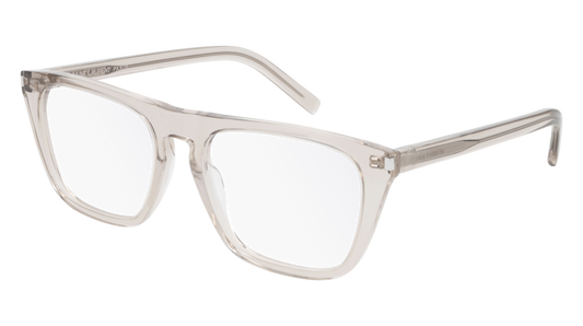 Saint Laurent Optical Frame Unisex Beige Beige Transparent