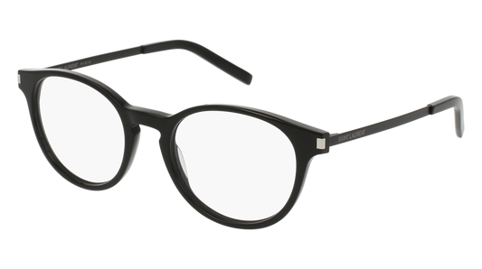 Saint Laurent Optical Frame Unisex Black Black Transparent