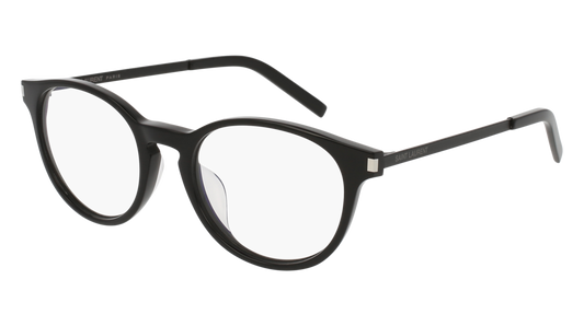 Saint Laurent Optical Frame Unisex Black Black Transparent