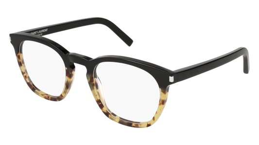 Saint Laurent Optical Frame Unisex Black Black Transparent