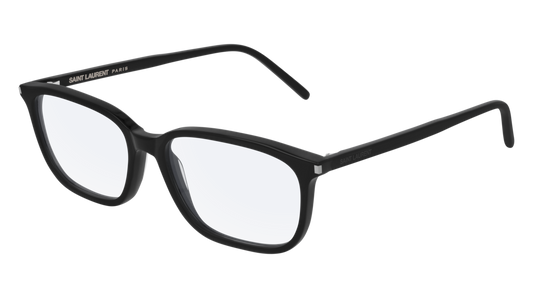 Saint Laurent Optical Frame Unisex Black Black Transparent