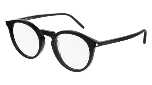 Saint Laurent Optical Frame Unisex Black Black Transparent