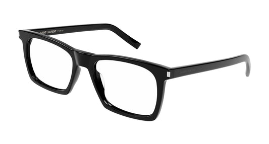 Saint Laurent Optical Frame Unisex Black Black Transparent