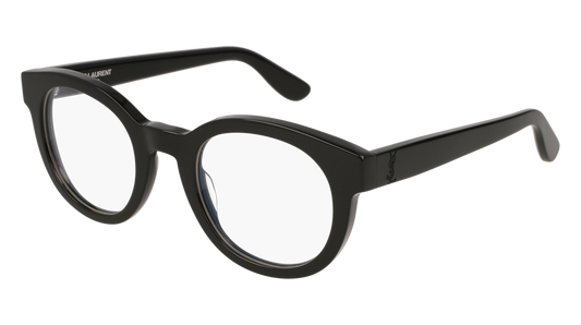 Saint Laurent Optical Frame Unisex Black Black Transparent