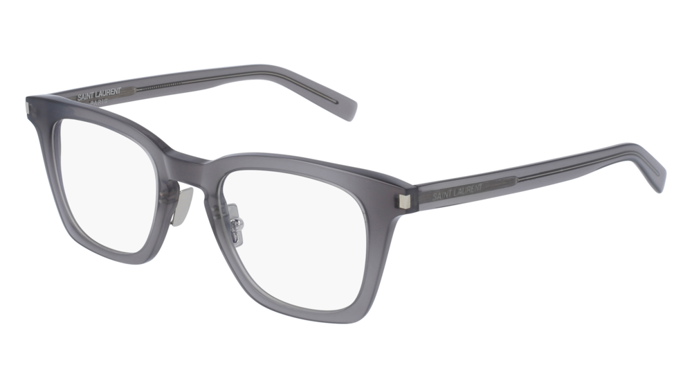 Saint Laurent Optical Frame Unisex Grey Grey Transparent