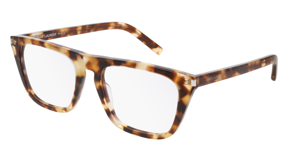 Saint Laurent Optical Frame Unisex Havana Havana Transparent