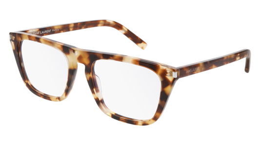 Saint Laurent Optical Frame Unisex Havana Havana Transparent