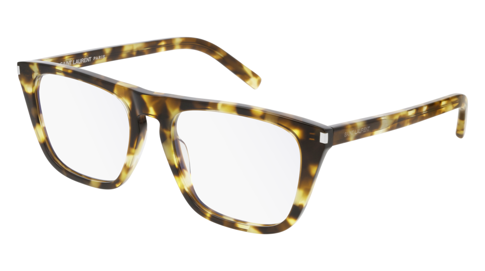 Saint Laurent Optical Frame Unisex Havana Havana Transparent