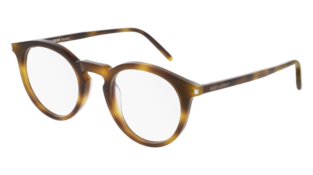 Saint Laurent Optical Frame Unisex Havana Havana Transparent