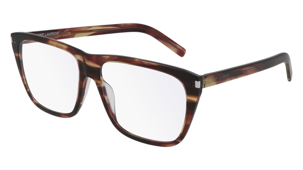 Saint Laurent Optical Frame Unisex Havana Havana Transparent