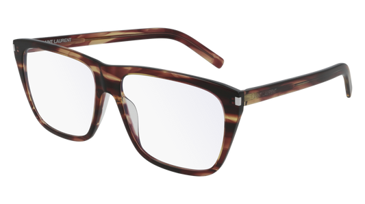 Saint Laurent Optical Frame Unisex Havana Havana Transparent