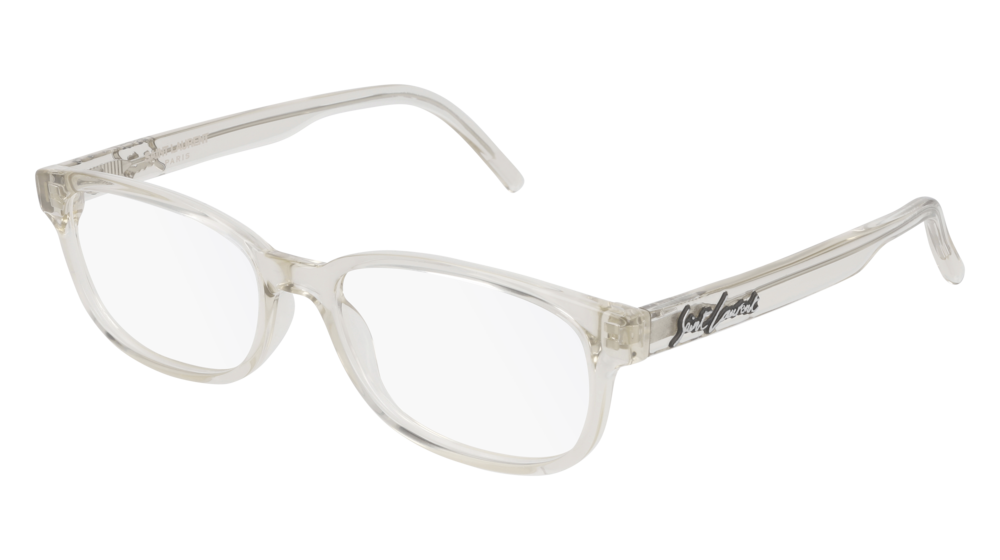 Saint Laurent Optical Frame Unisex Beige Beige Transparent