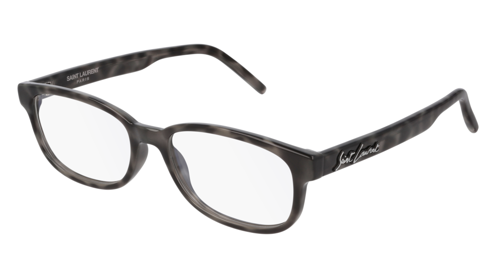 Saint Laurent Optical Frame Unisex Grey Grey Transparent