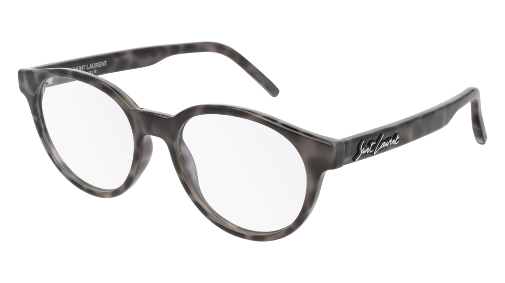 Saint Laurent Optical Frame Unisex Grey Grey Transparent