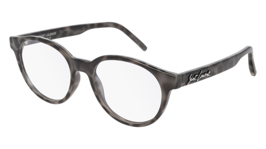 Saint Laurent Optical Frame Unisex Grey Grey Transparent