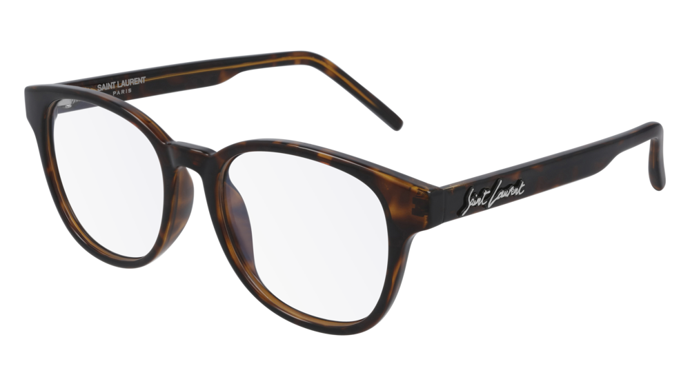 Saint Laurent Optical Frame Unisex Havana Havana Transparent