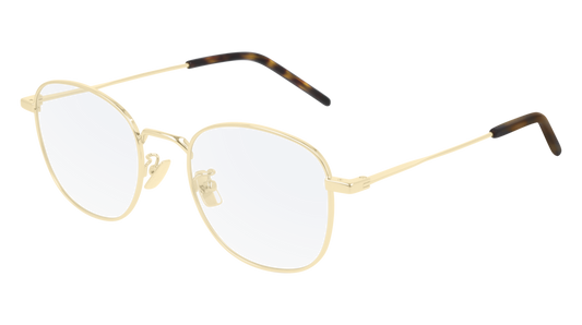 Saint Laurent Optical Frame Unisex Gold Gold Transparent