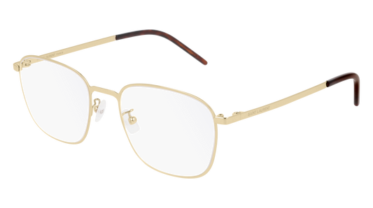 Saint Laurent Optical Frame Unisex Gold Gold Transparent