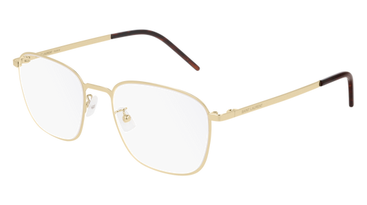 Saint Laurent Optical Frame Unisex Gold Gold Transparent