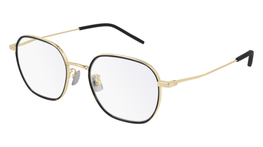 Saint Laurent Optical Frame Unisex Gold Gold Transparent