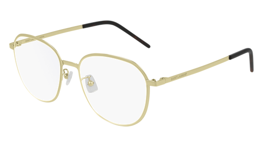 Saint Laurent Optical Frame Unisex Gold Gold Transparent