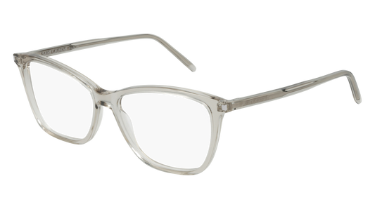 Saint Laurent Optical Frame Woman Beige Beige Transparent