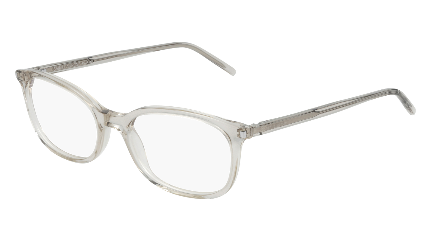 Saint Laurent Optical Frame Woman Beige Beige Transparent