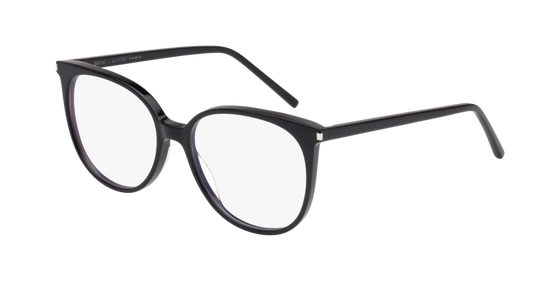 Saint Laurent Optical Frame Woman Black Black Transparent