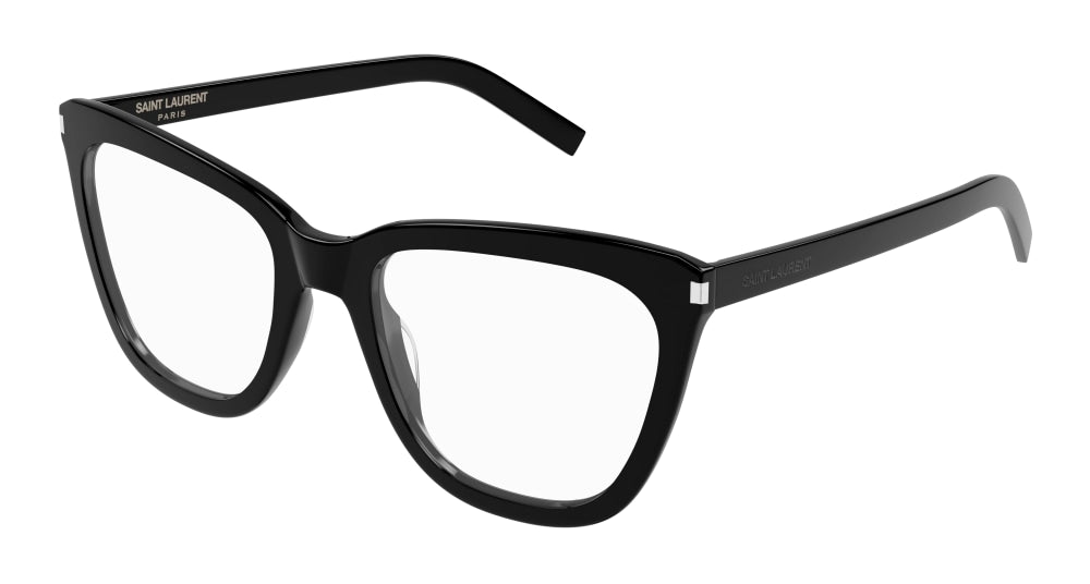 Saint Laurent Optical Frame Woman Black Black Transparent