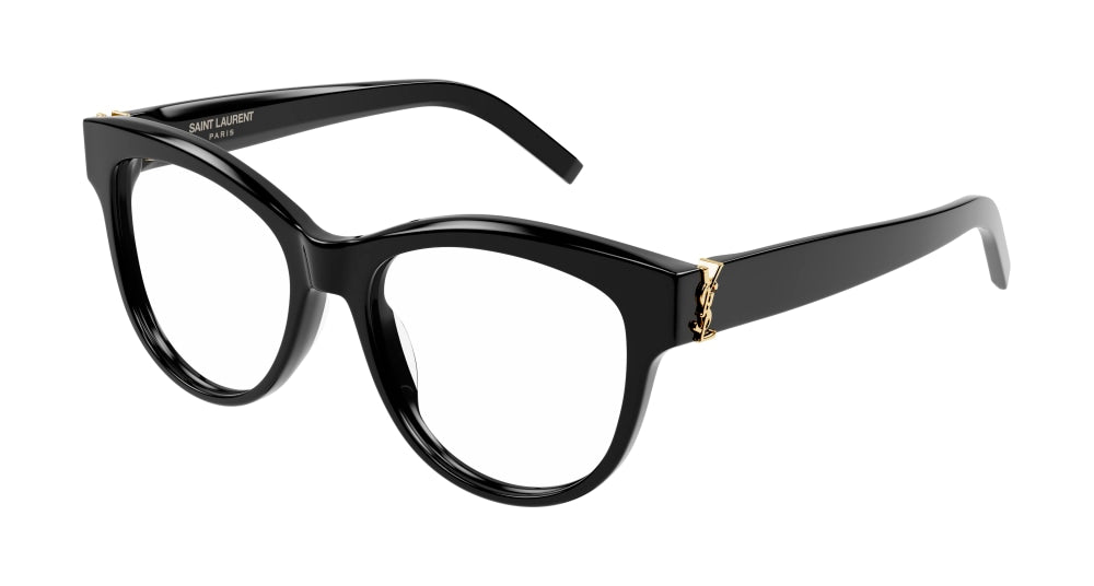 Saint Laurent Optical Frame Woman Black Black Transparent