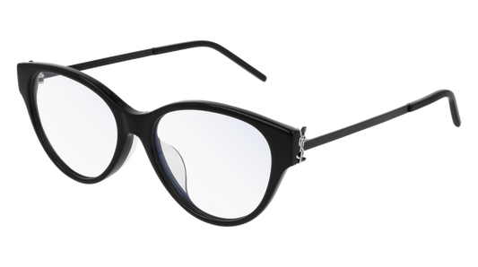 Saint Laurent Optical Frame Woman Black Black Transparent