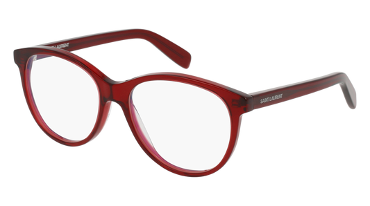 Saint Laurent Optical Frame Woman Burgundy Burgundy Transparent