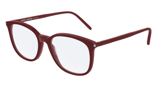 Saint Laurent Optical Frame Woman Burgundy Burgundy Transparent