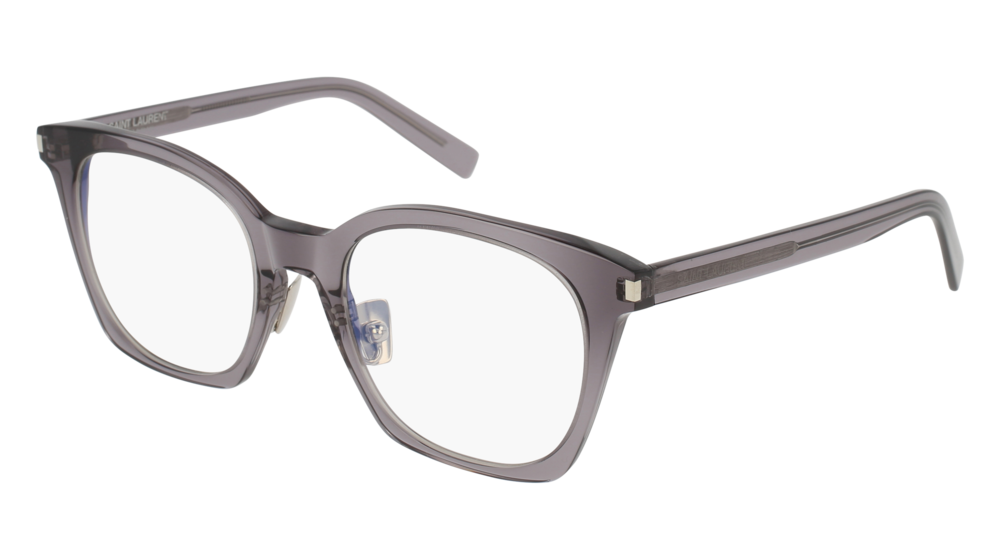 Saint Laurent Optical Frame Woman Grey Grey Transparent