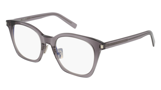 Saint Laurent Optical Frame Woman Grey Grey Transparent