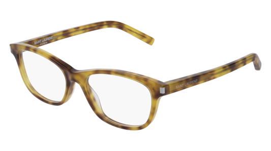 Saint Laurent Optical Frame Woman Havana Havana Transparent