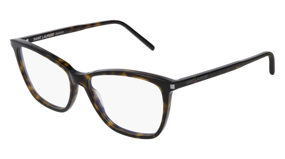 Saint Laurent Optical Frame Woman Havana Havana Transparent