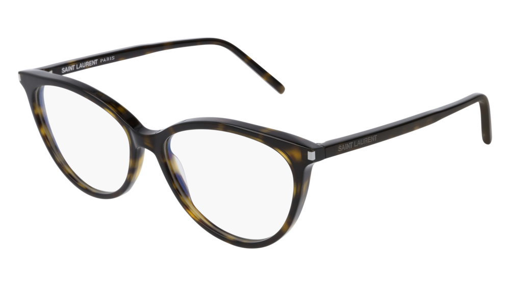 Saint Laurent Optical Frame Woman Havana Havana Transparent