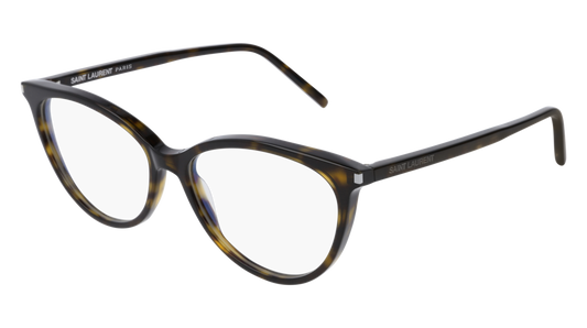 Saint Laurent Optical Frame Woman Havana Havana Transparent