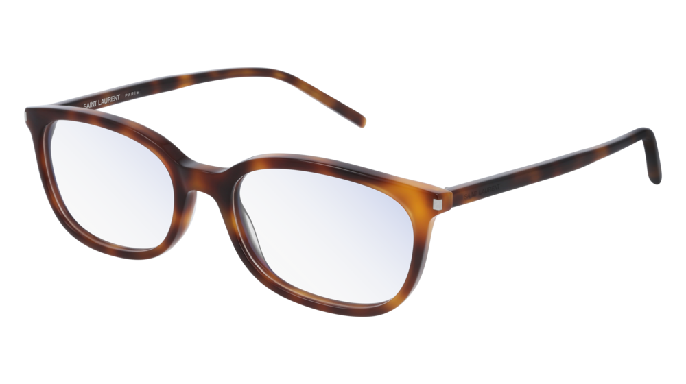 Saint Laurent Optical Frame Woman Havana Havana Transparent