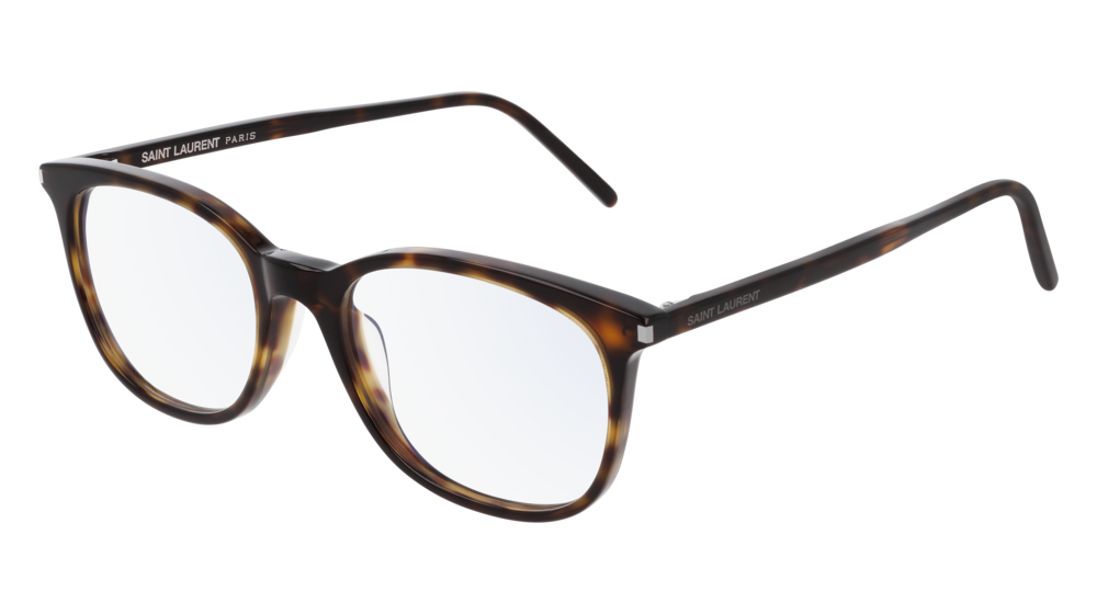 Saint Laurent Optical Frame Woman Havana Havana Transparent